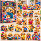 Crochet Golden Retriever advent calendar