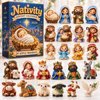 Crochet Nativity advent calendar