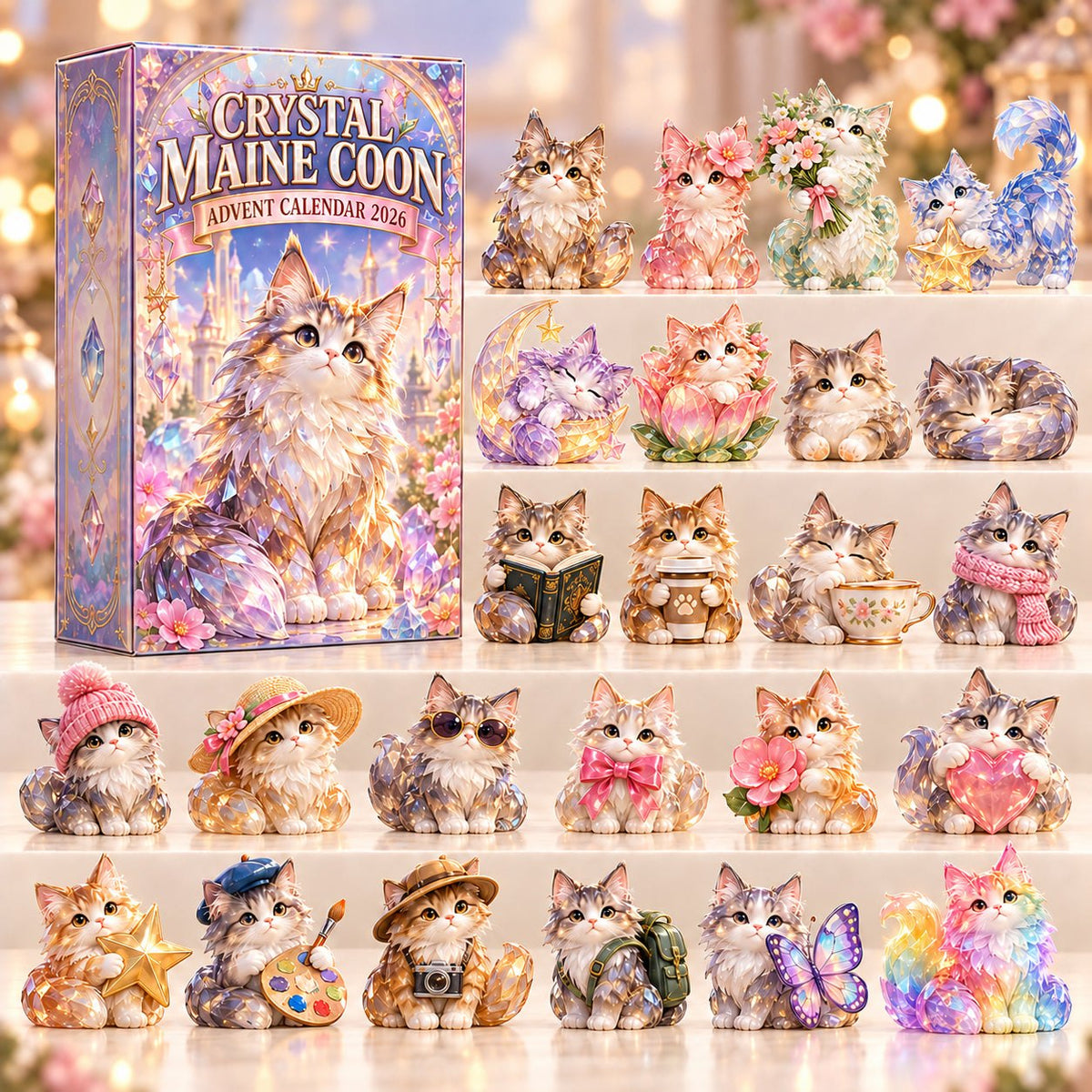 Crystal Maine Coon advent calendar