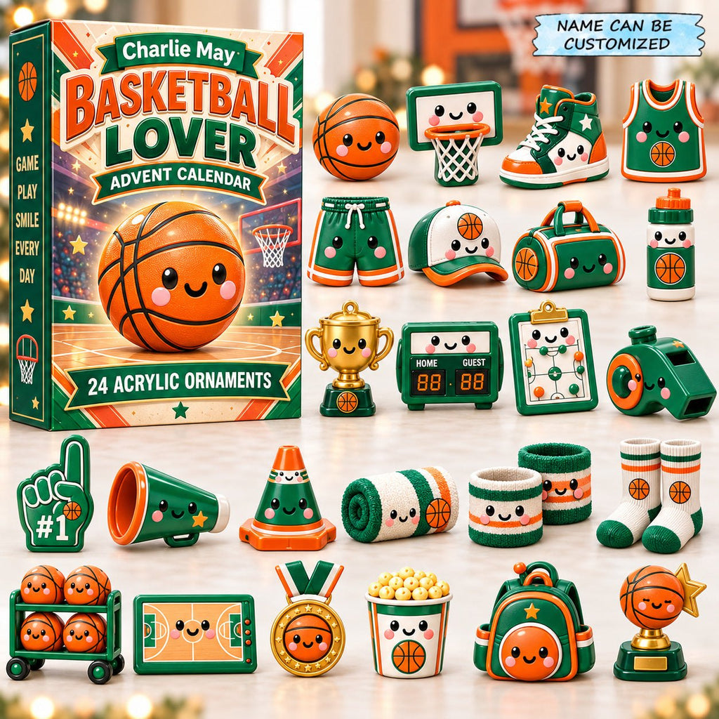 Custom Name Basketball Lovers advent calendar