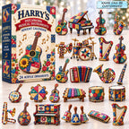 Custom Name Patchwork Musical Instruments advent calendar