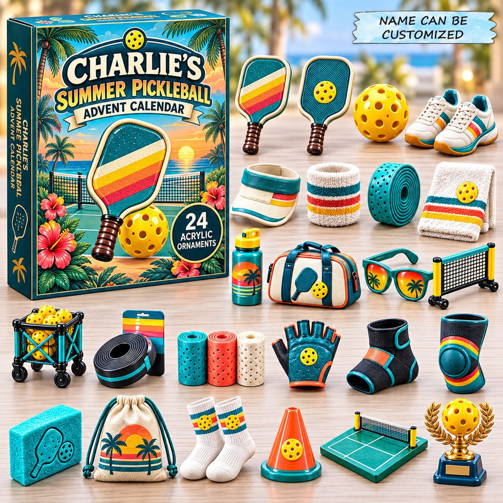 Custom Name Summer Pickleball advent calendar