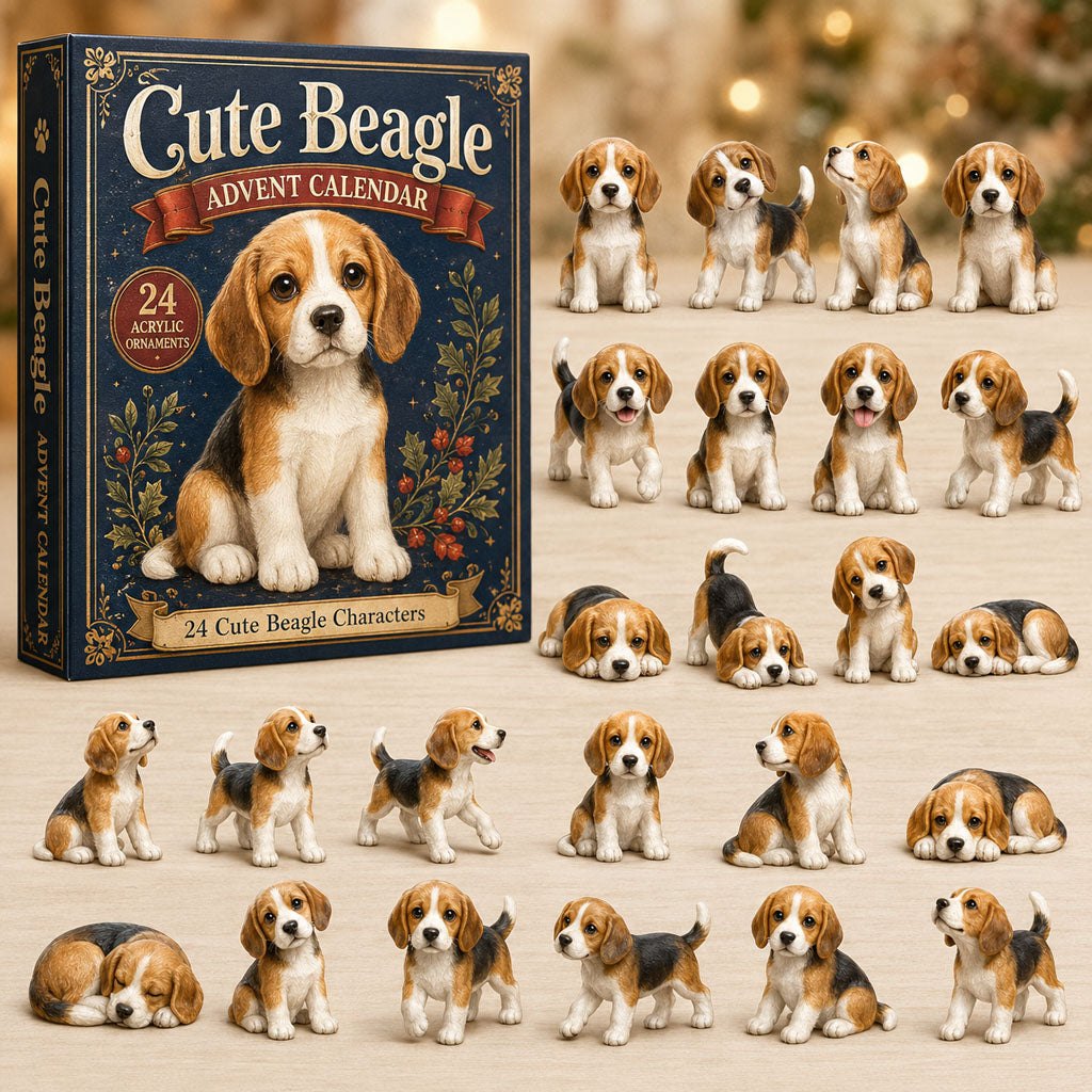Cute Beagle advent calendar