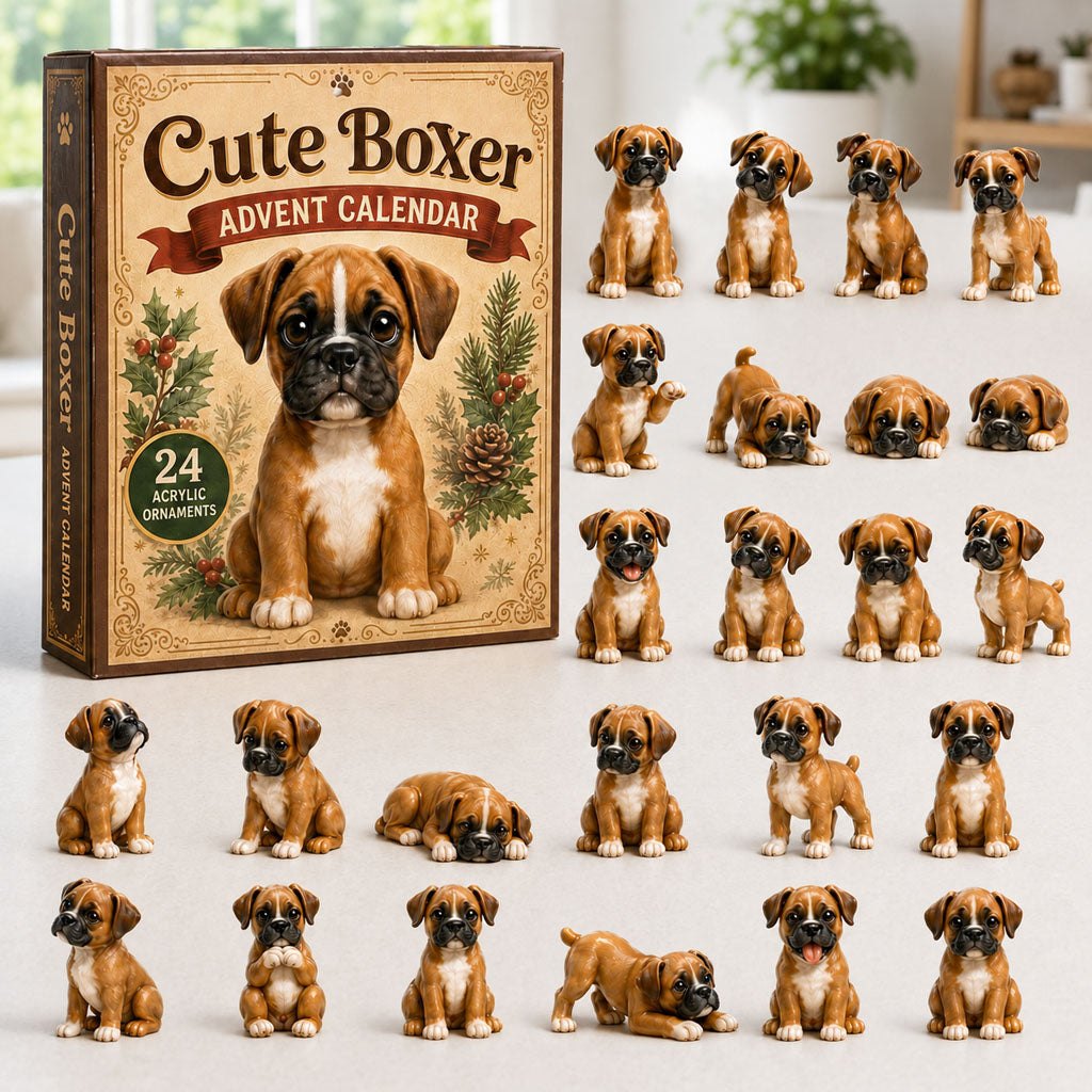 Cute Boxer advent calendar