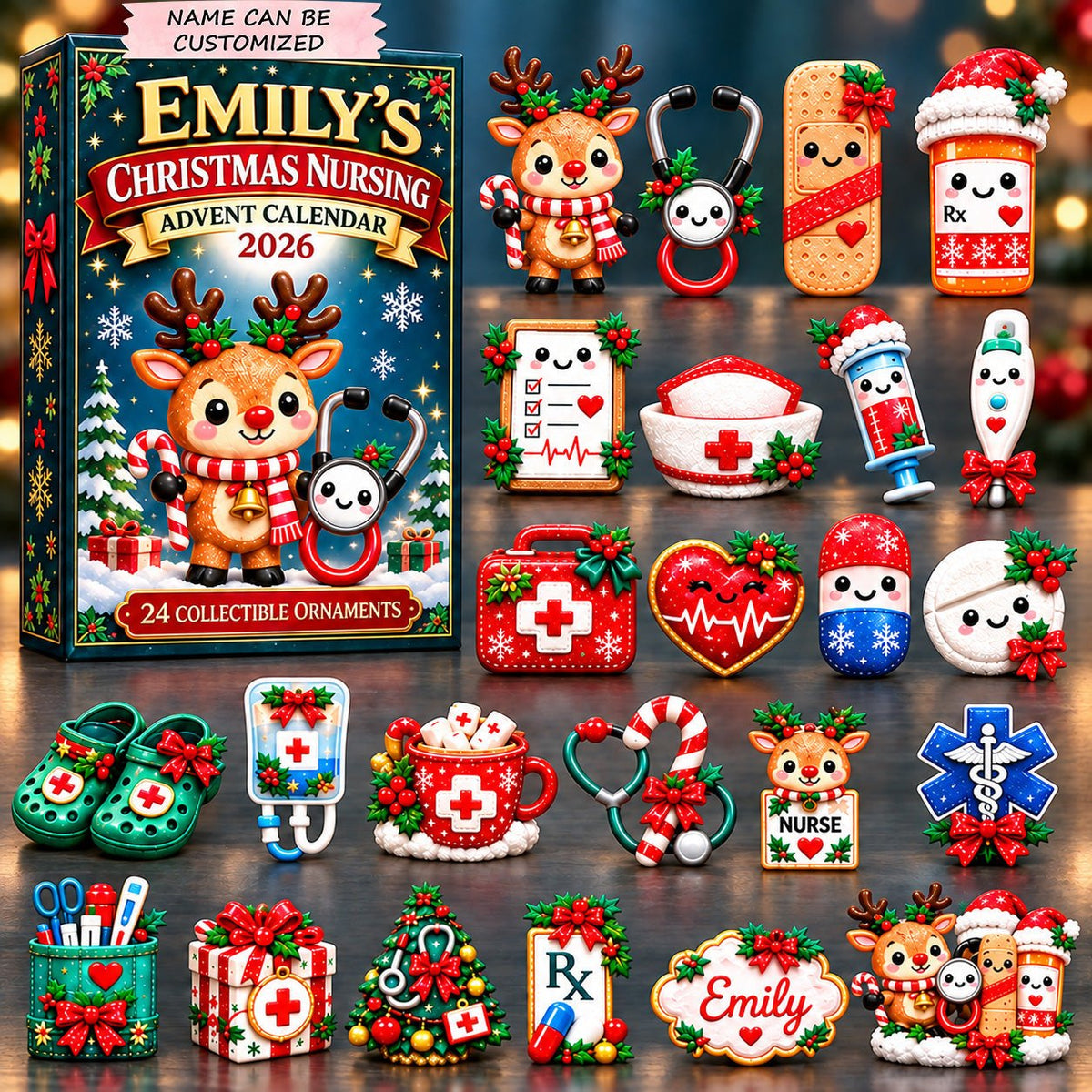 Cute Christmas Nurse advent calendar