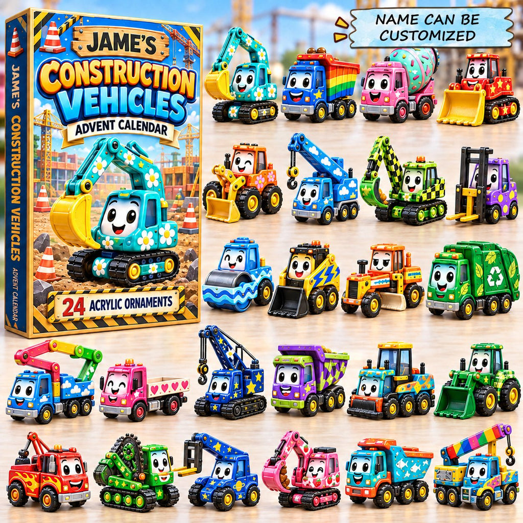 Cute Constructive Vehicles advent calendar