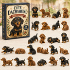 Cute Dachshund advent calendar