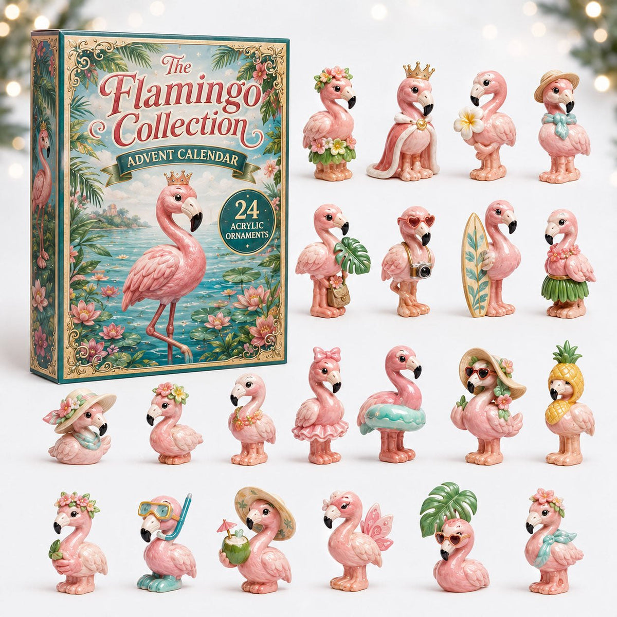 Cute Flamingo advent calendar