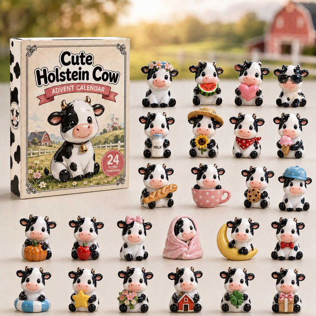 Cute Holstein Cow advent calendar