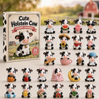 Cute Holstein Cow advent calendar
