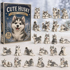 Cute Husky advent calendar