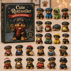 Cute Rottweiler advent calendar