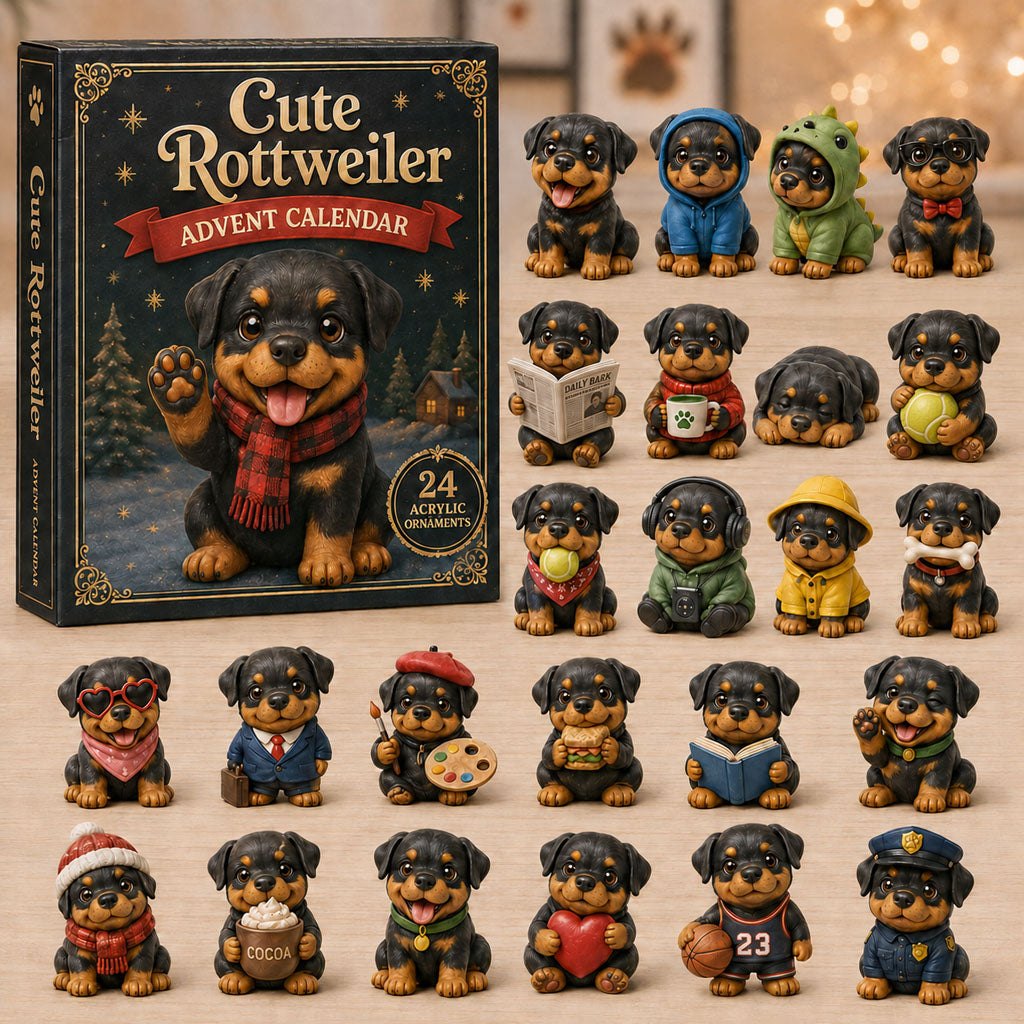 Cute Rottweiler advent calendar