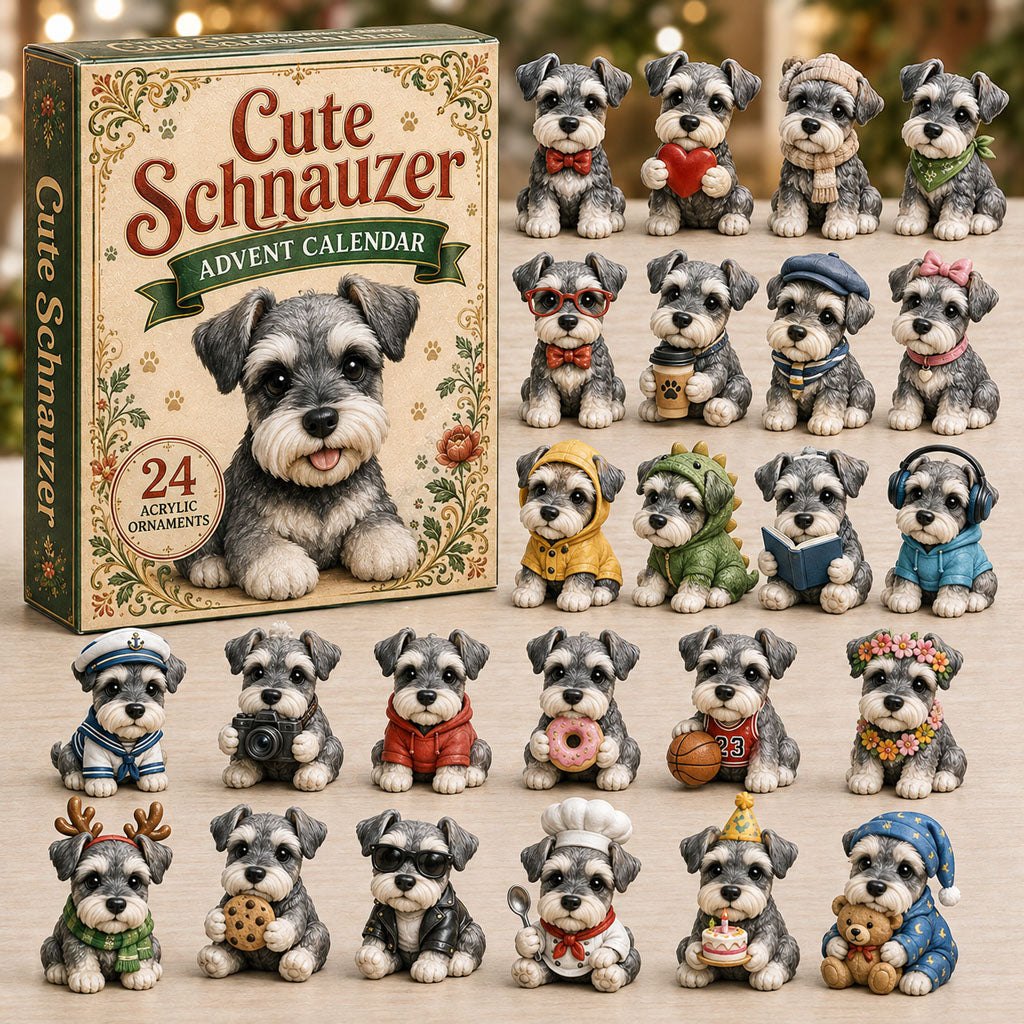 Cute Schnauzer advent calendar