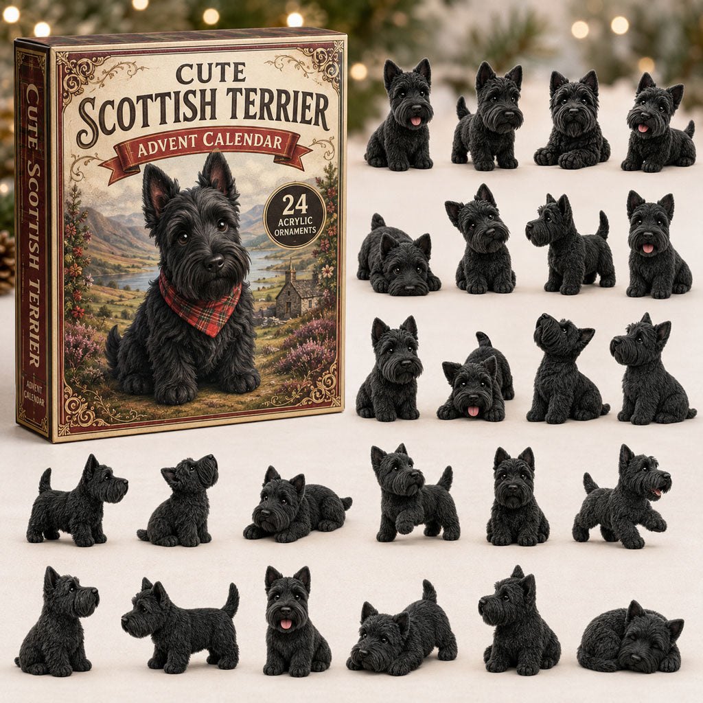 Cute Scottish Terrier advent calendar
