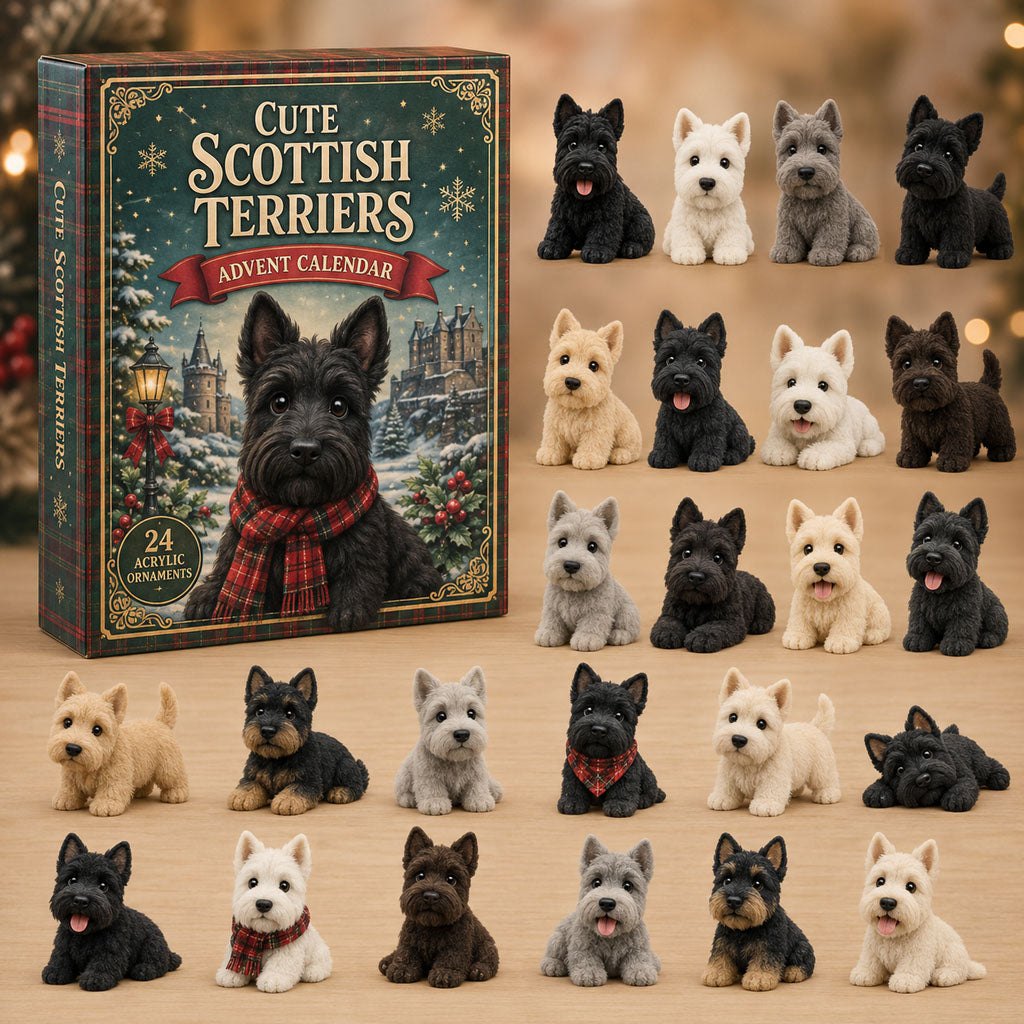 Cute Scottish Terriers advent calendar