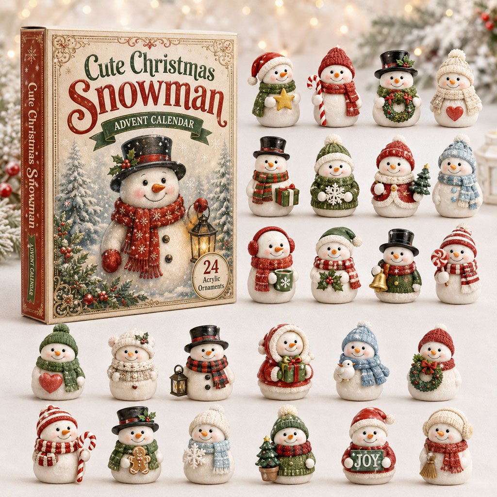 Cute Snowman advent calendar