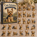 Cute Yorkshire Terrier advent calendar