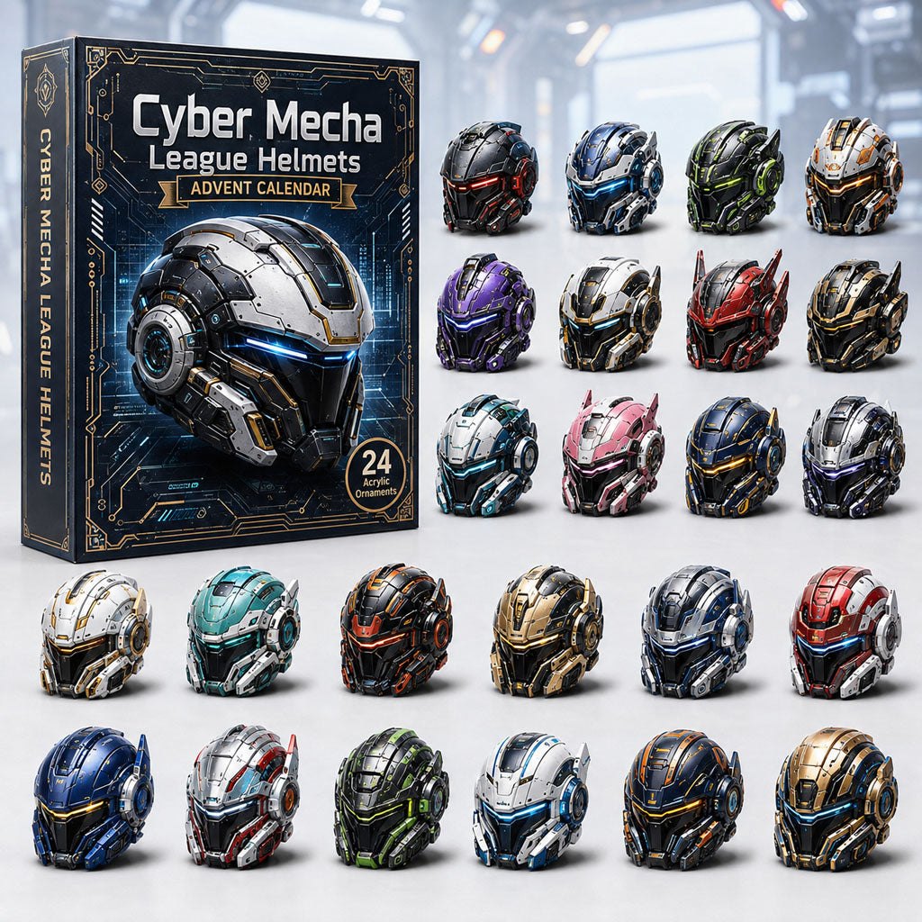 Cyber Mecha League Helmets advent calendar