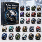 Cyber Mecha League Helmets advent calendar