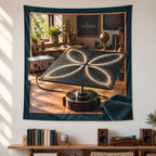 Cymatics Sound Study Wall Tapestry with original printed optical 3D artwork