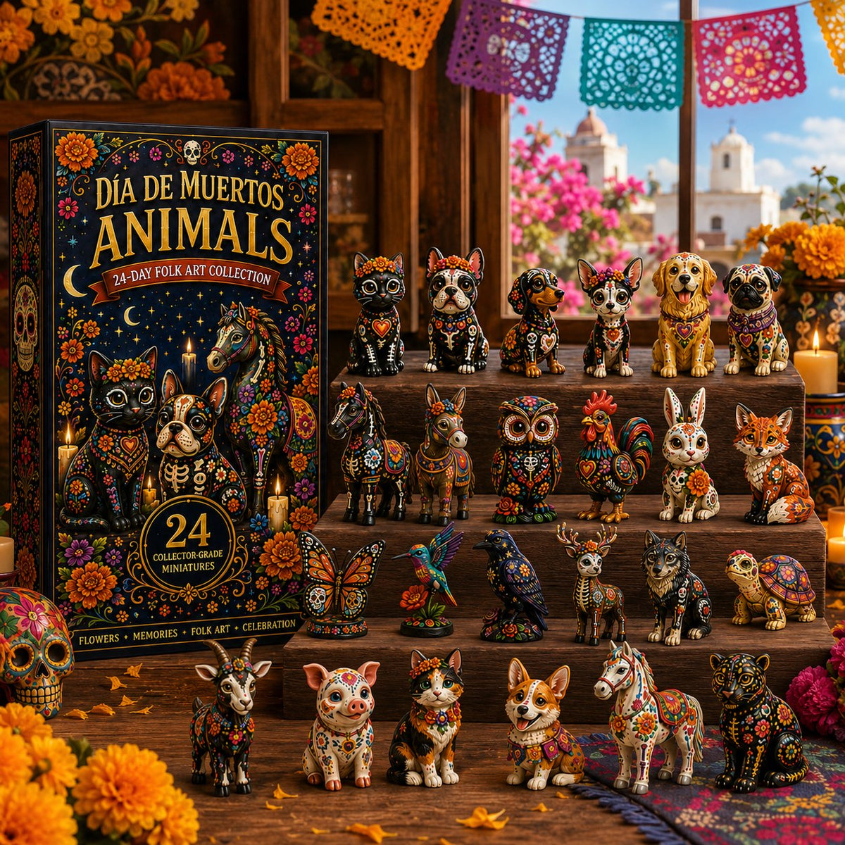 Día de Muertos Animals advent calendar