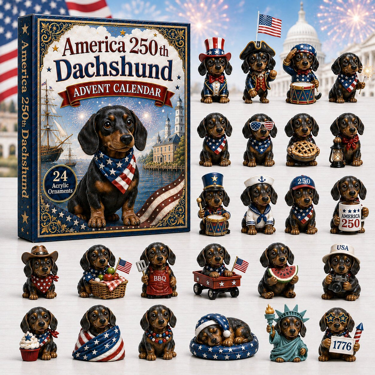 Dachshund advent calendar