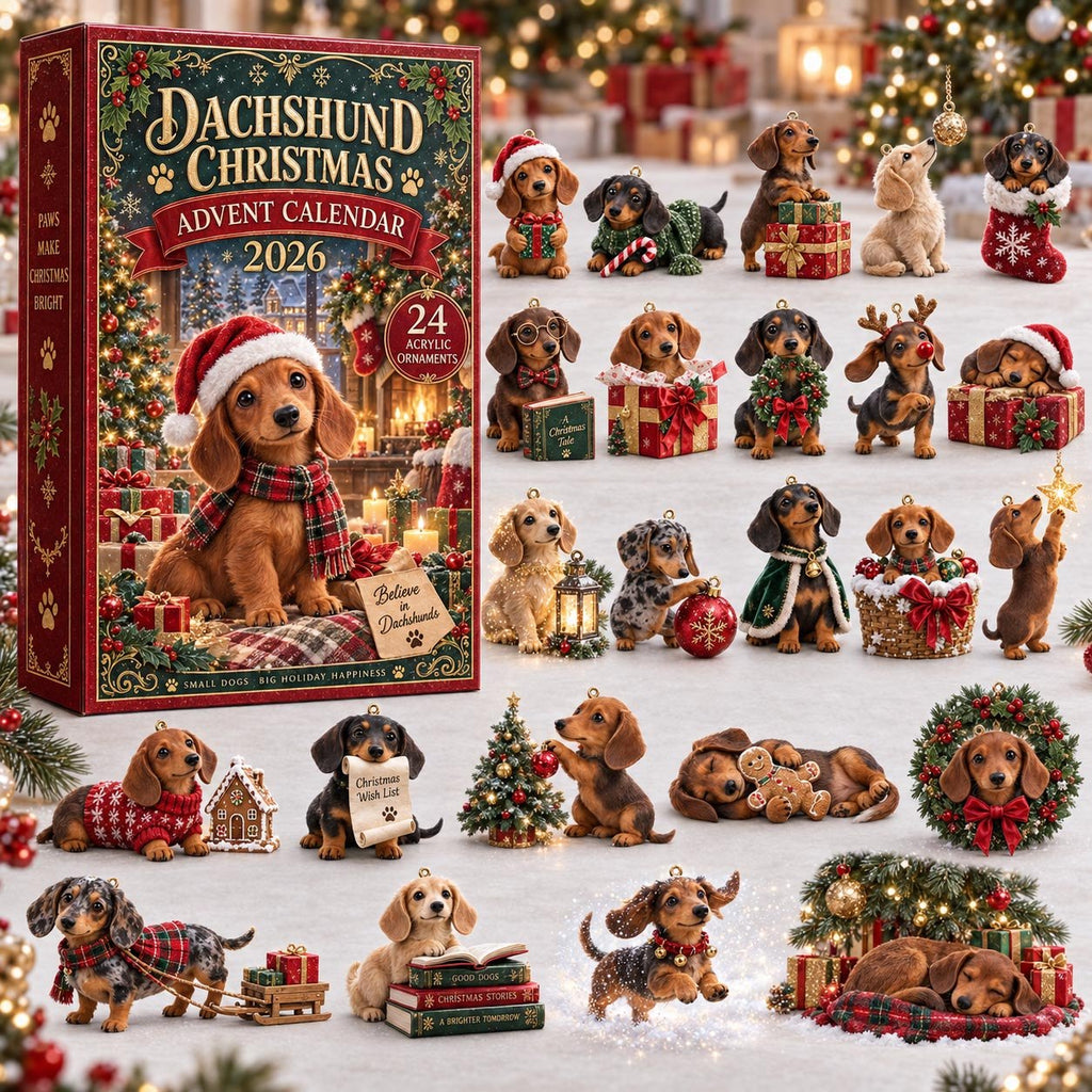 Dachshund Christmas advent calendar