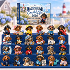 Dachshund Coastal Life advent calendar