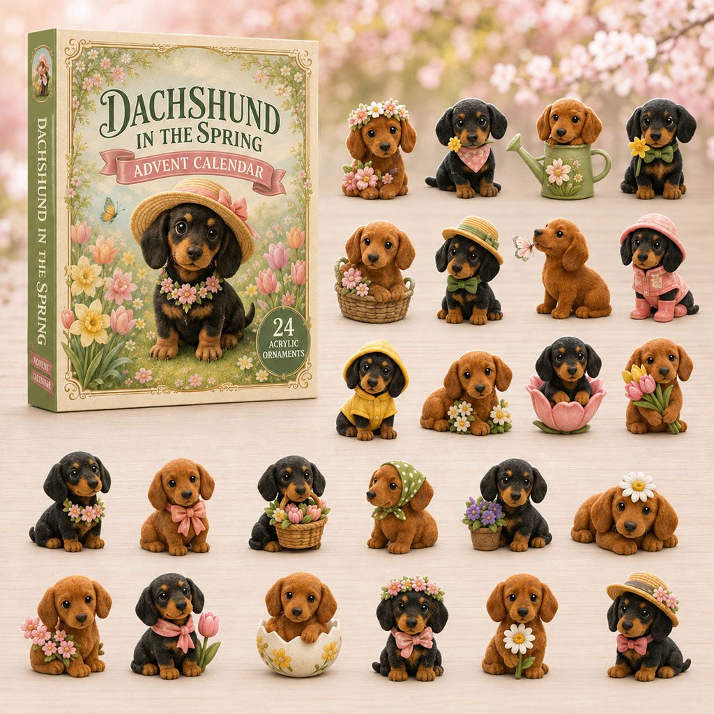 Dachshund In The Garden advent calendar