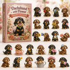 Dachshund With Flower advent calendar