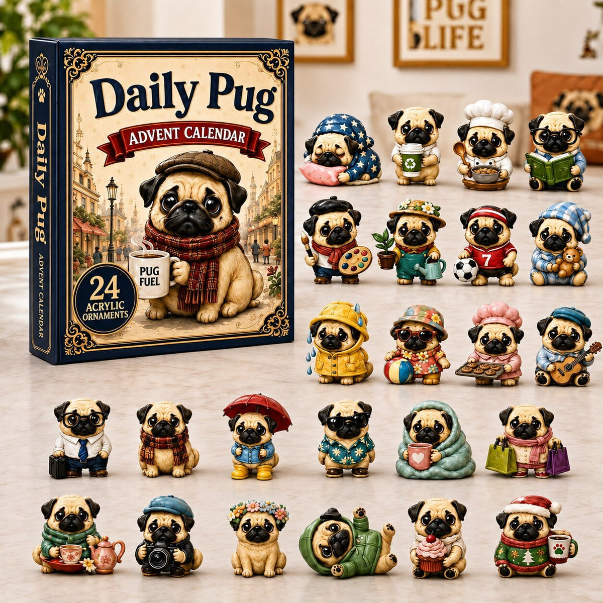 Daily Pug advent calendar