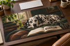 Dalmatian Reading Companion Desk Mat with printed dimensional artwork