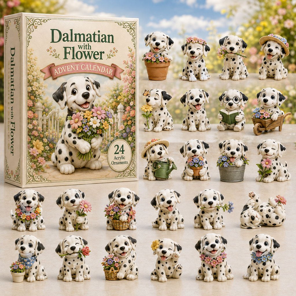 Dalmatian With Flower advent calendar