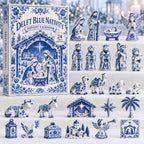 Delft Blue Nativity advent calendar
