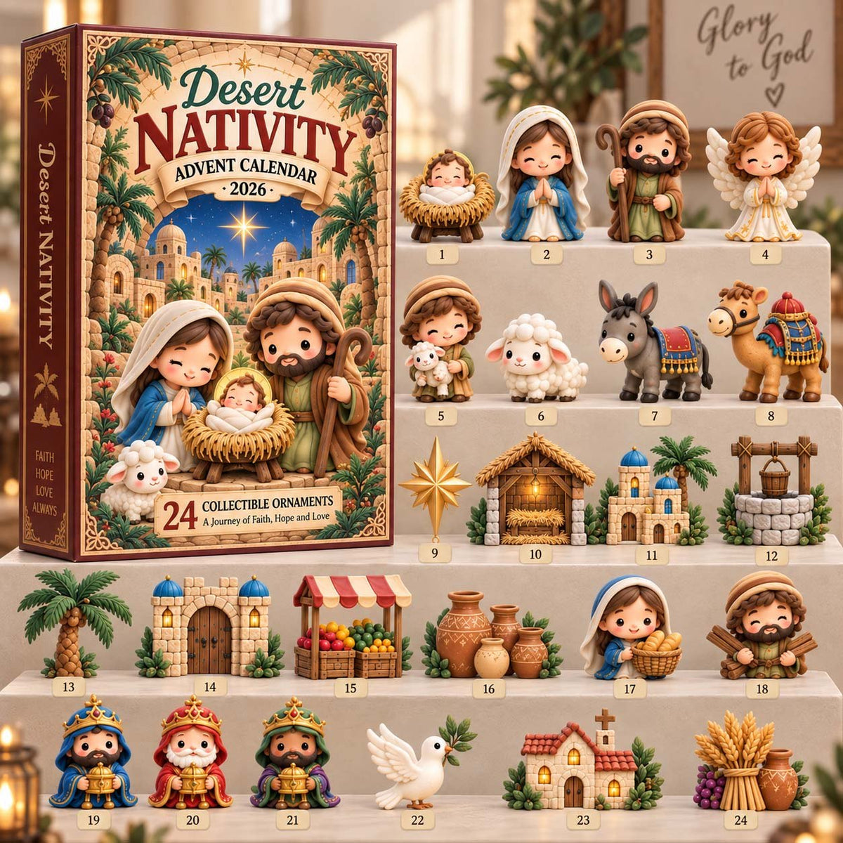 Desert Nativity advent calendar