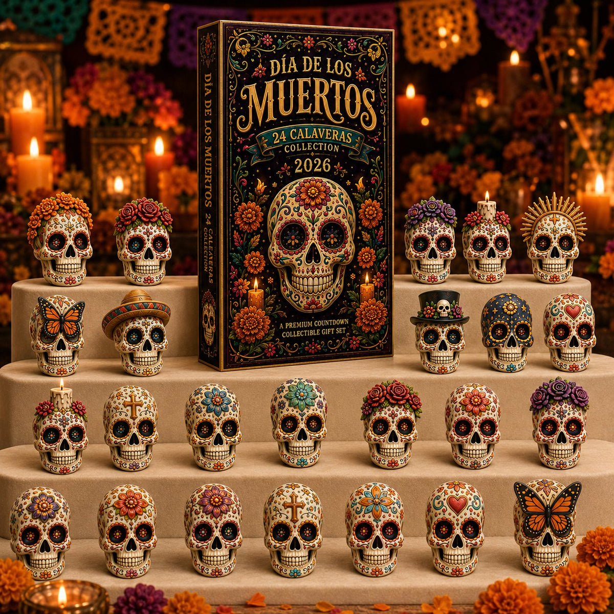 Dia de los Muertos 24-Day advent calendar