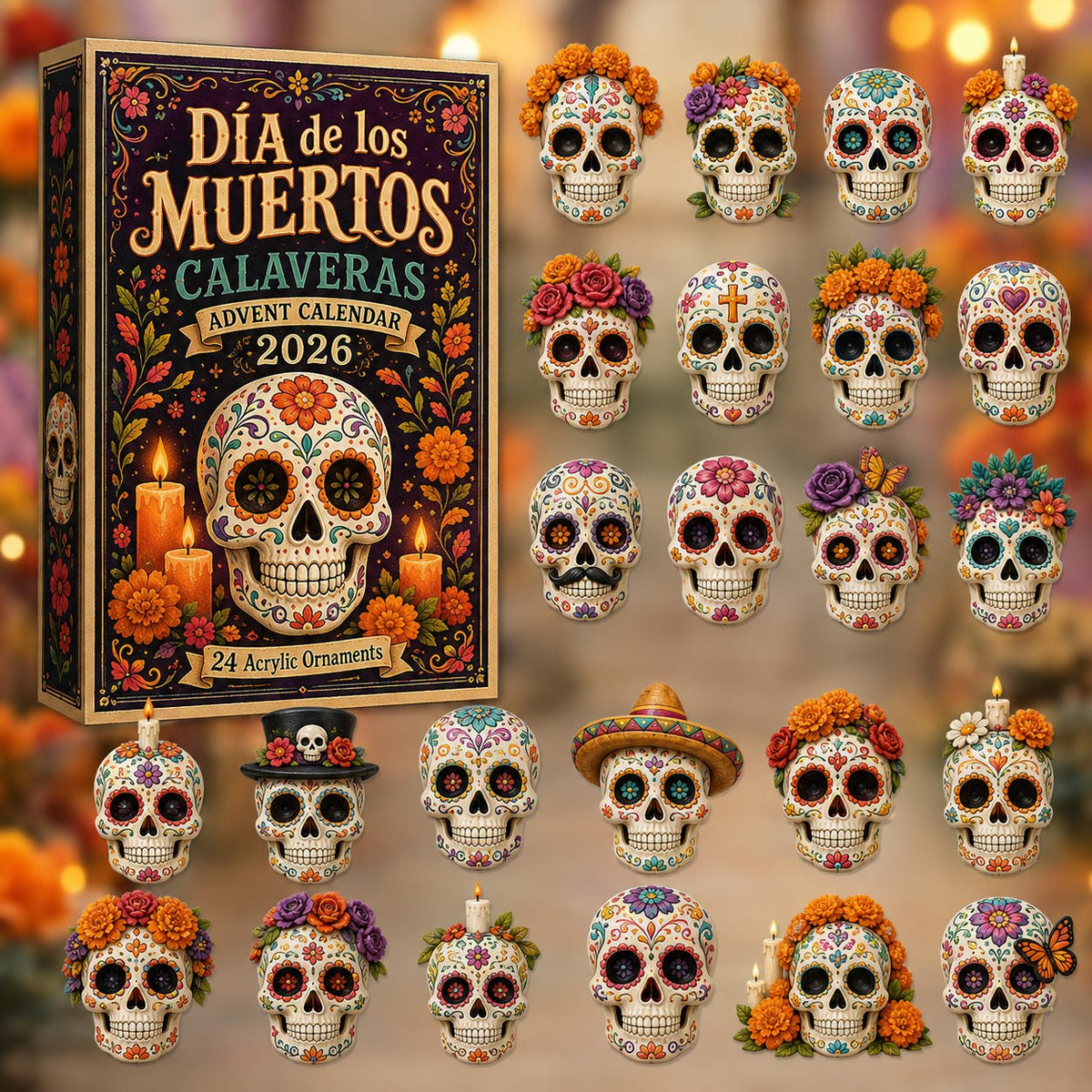 Dia de los Muertos Calaveras advent calendar