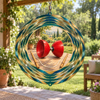 Diabolo Garden Practice Wind Spinner with original printed optical 3D artwork