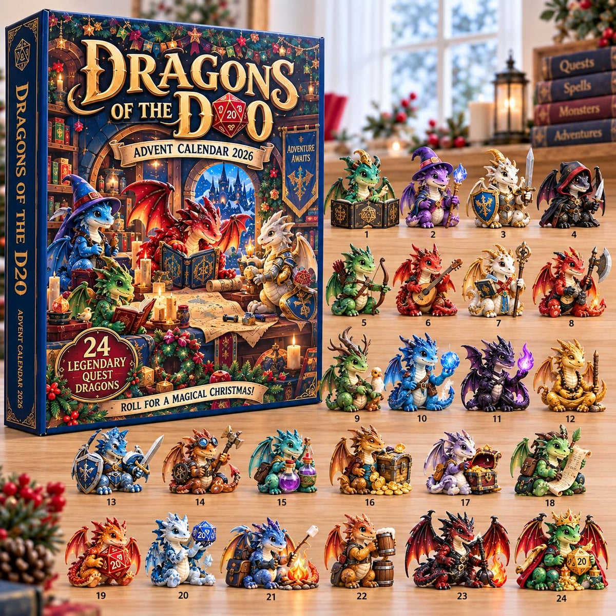 Dice Quest Dragons advent calendar