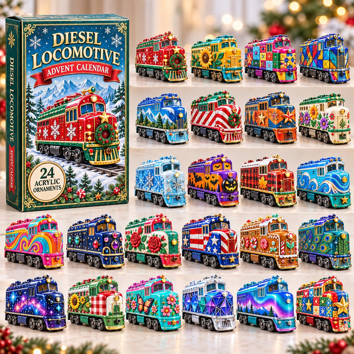Diesel Locomotive advent calendar