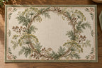 Dill Dried Herb Wreath Placemat with printed dimensional artwork
