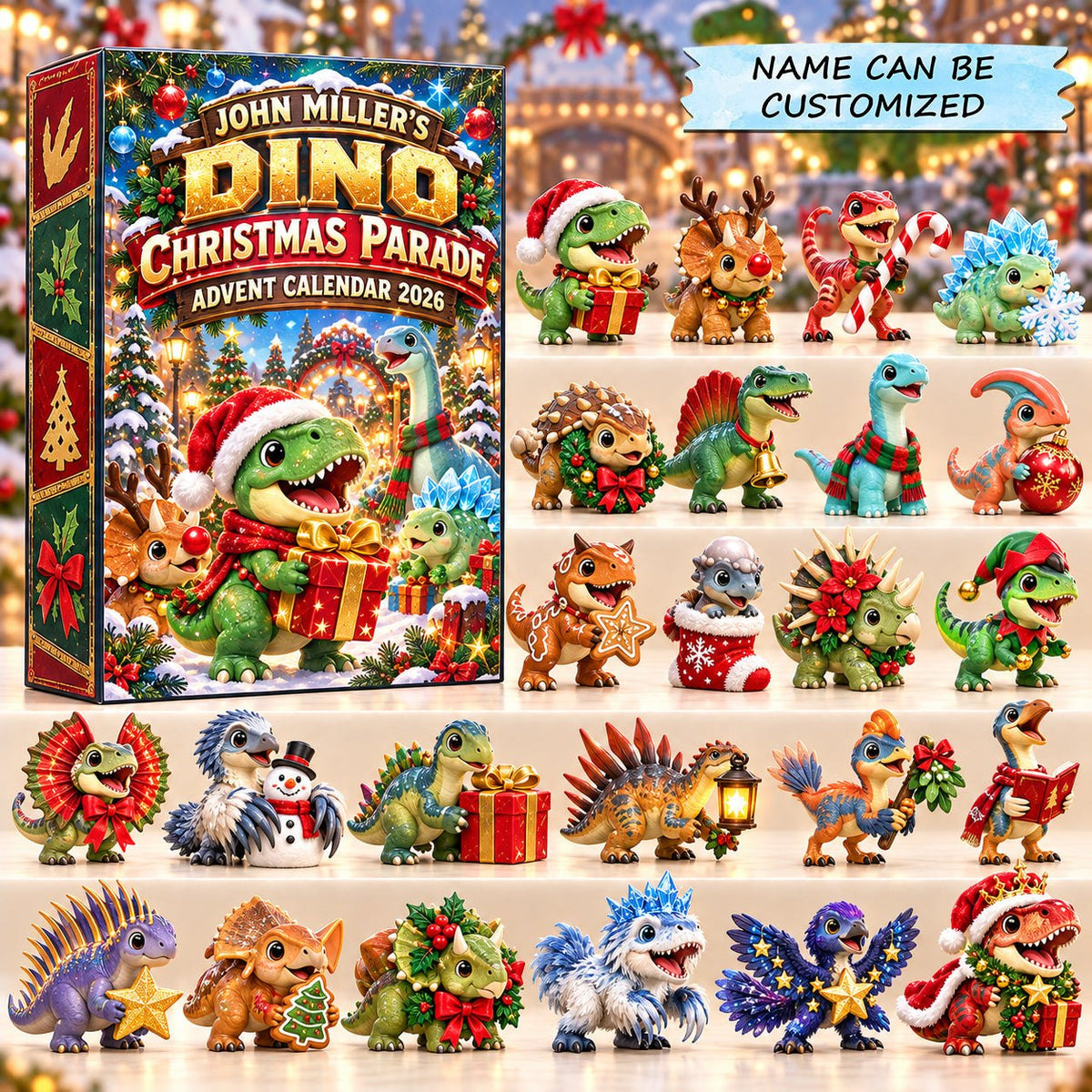 Dino Christmas Parade advent calendar