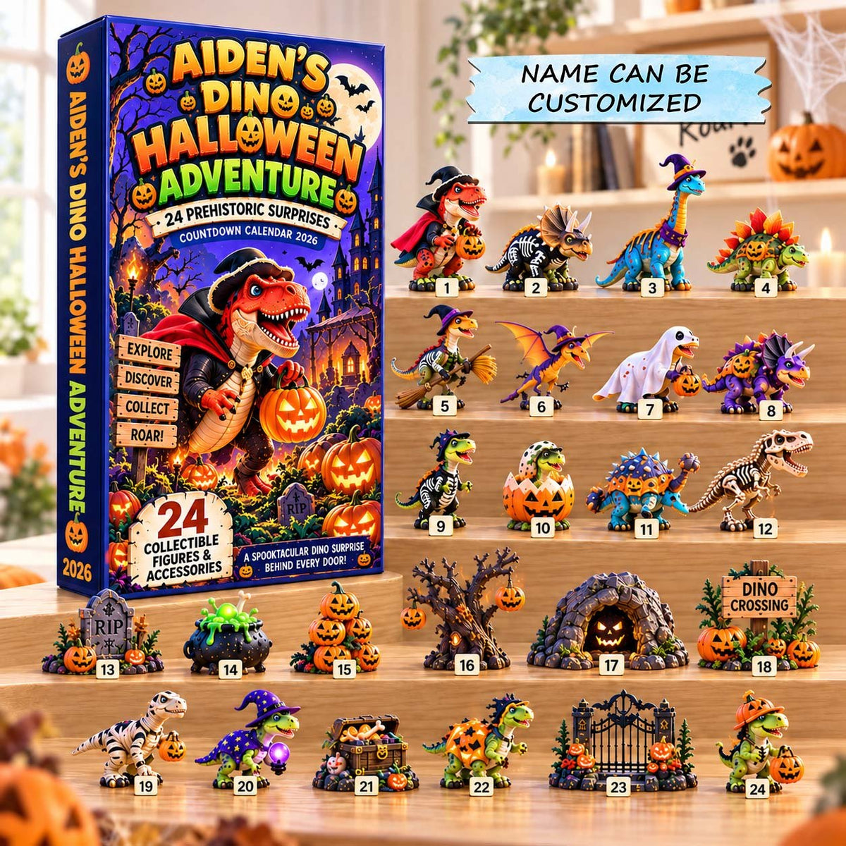 Dino Halloween Adventure advent calendar
