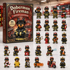 Doberman Fireman advent calendar