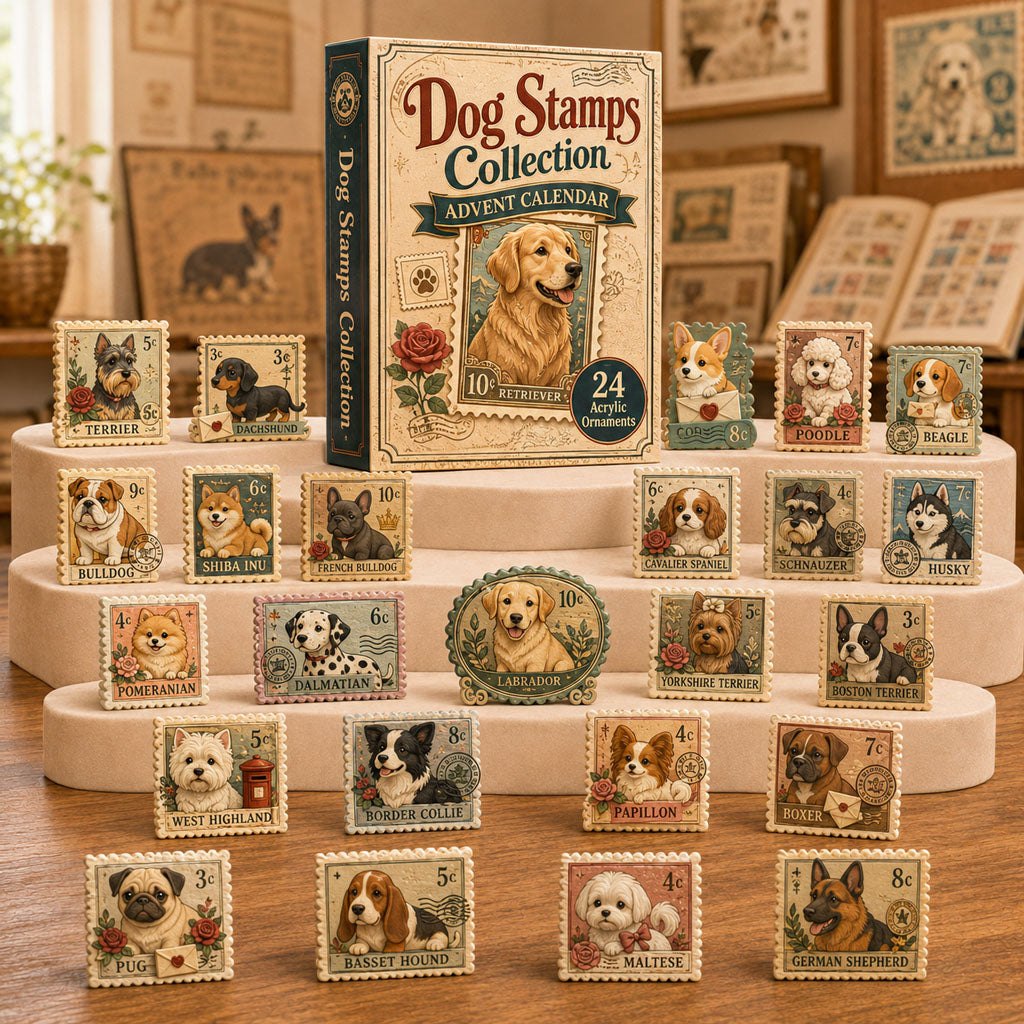 Dog Stamps Collection advent calendar