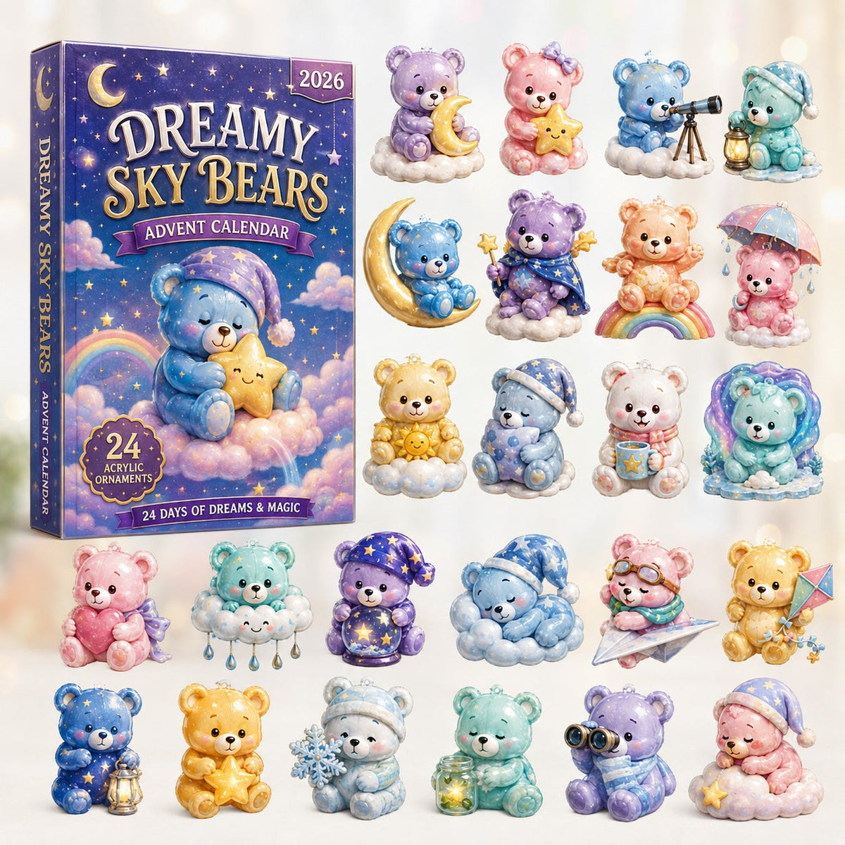 Dreamy Sky Bears advent calendar