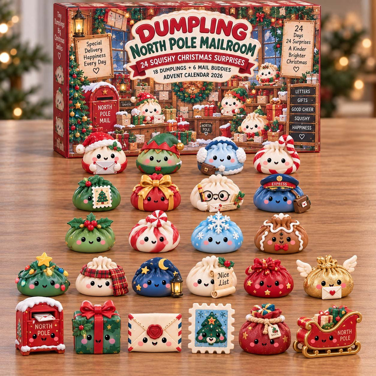 Dumpling North Pole advent calendar