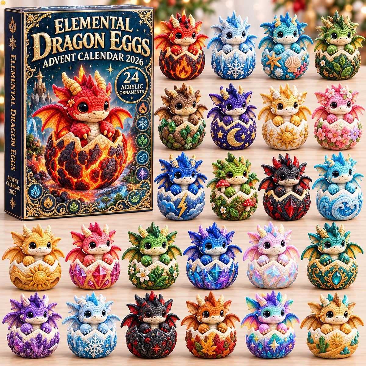 Elemental Dragon Eggs advent calendar