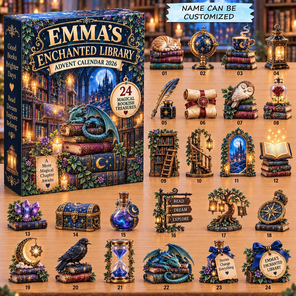Enchanted Library advent calendar